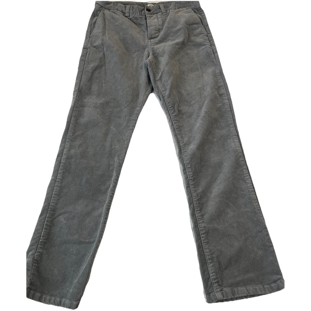 Katin Pants Mens 32x31 Gray Corduroy Casual Trousers Relaxed Fit